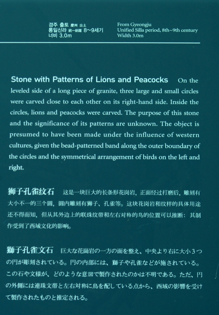 Надпись на табличке у одного из экспонатов Национального